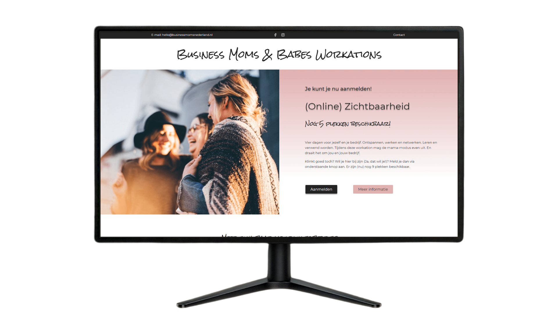 Designhoff - Webdesign - Portfolio - Pluktuin Hellevoetsluis - Businessmoms Nederland