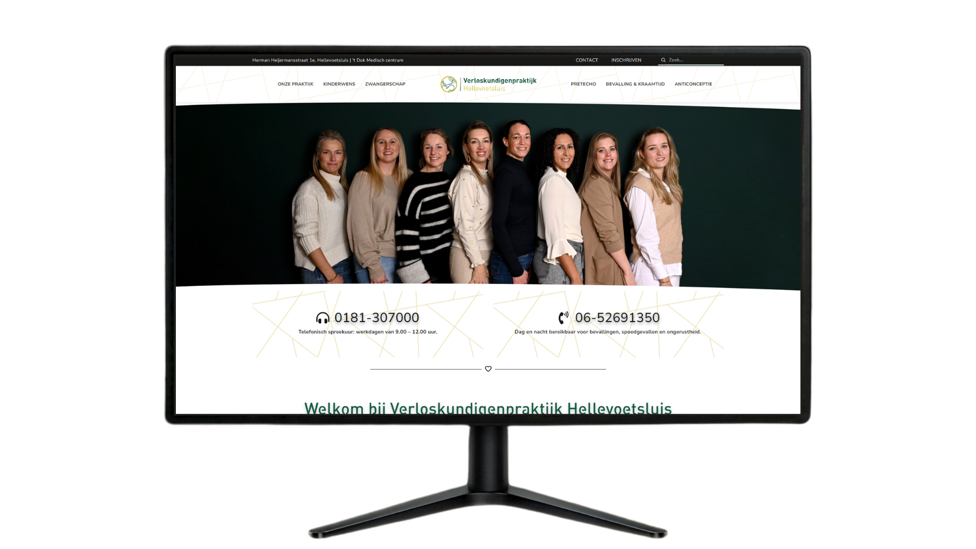 Designhoff - Webdesign - Portfolio - Pluktuin Hellevoetsluis - Verloskundigenpraktijk Hellevoetsluis